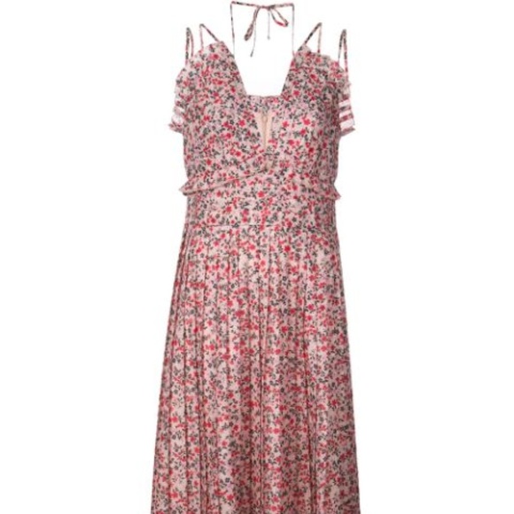 ROBERT RODRIGUEZ Cayana Pleated Floral Dress NWT 4 - Picture 4 of 8